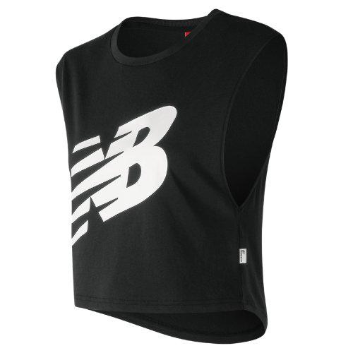 New Balance 91564 Women's Fashion Crop T - Black/white (wt91564bk)