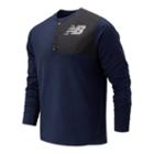 New Balance Mens Asym Baseball Henley