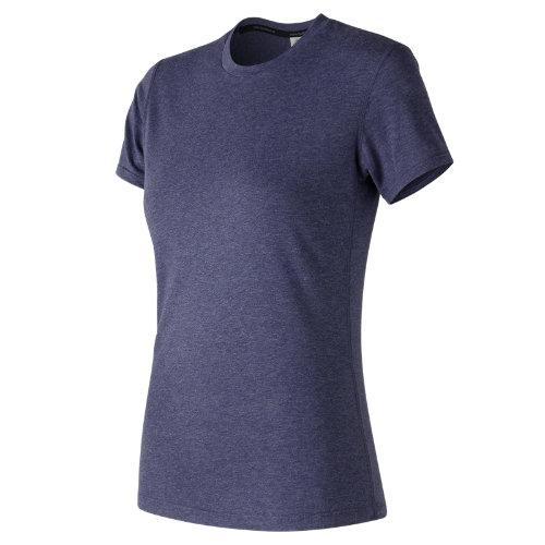 New Balance 73123 Women's Heather Tech Crew - Navy (wt73123pgh)