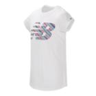 New Balance 11569 Kids' Short Sleeve Graphic Tee - White (gt11569wt)