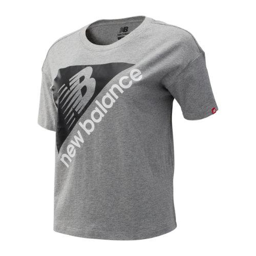 New Balance 93518 Women's Nb Athletics Archive Boxy Tee - Grey (wt93518ag)