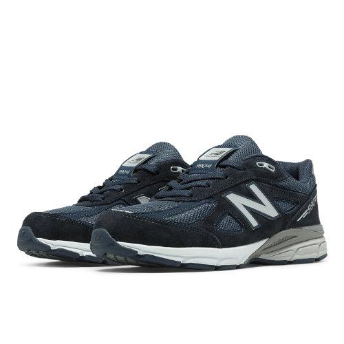 New Balance 990v4 Kids Grade School Lifestyle Shoes - Navy (kj990nbg)