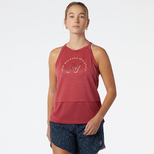 New Balance Women's Printed Impact Run Hybrid Tank