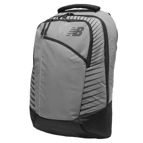 New Balance Men's & Women's Reflective Beacon Backpack - Black, Silver (nb-1233bk)
