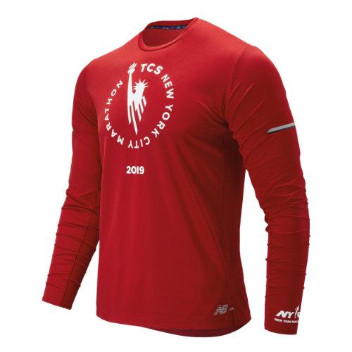 New Balance 93224 Men's Nyc Marathon Nb Ice 2.0 Long Sleeve - Red (mt93224mrep)