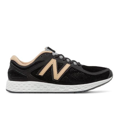 New Balance Fresh Foam Zante Suede Men's Sport Style Sneakers Shoes - Black/tan (mlzantnb)