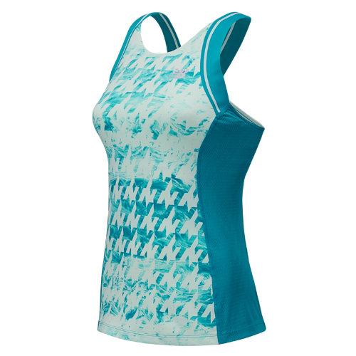 New Balance 53433 Women's Tournament Racerback - Sea Glass, White (wt53433sew)