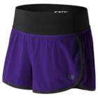 New Balance 61232 Women's Impact 3 Inch Short - Purple/black (ws61232bpm)