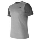 New Balance 53081 Men's Short Sleeve Heather Tech Tee - Grey (mt53081abk)