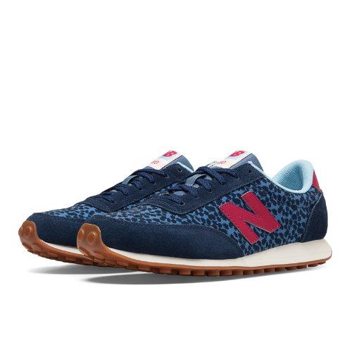 410 New Balance Women's Running Classics Shoes - Navy, Blue Jay, Red (wl410gab)