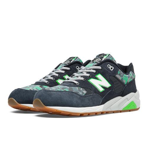 New Balance 580 Urban Noise Men's Running Classics Shoes - Navy, Green Flash, Grey (mrt580cd)