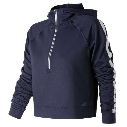 New Balance 91145 Women's Anticipate Crop Pullover - Navy (wt91145pgm)