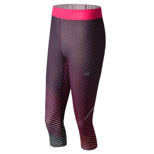New Balance 71154 Women's Printed Accelerate Capri - Pink (wp71154osc)