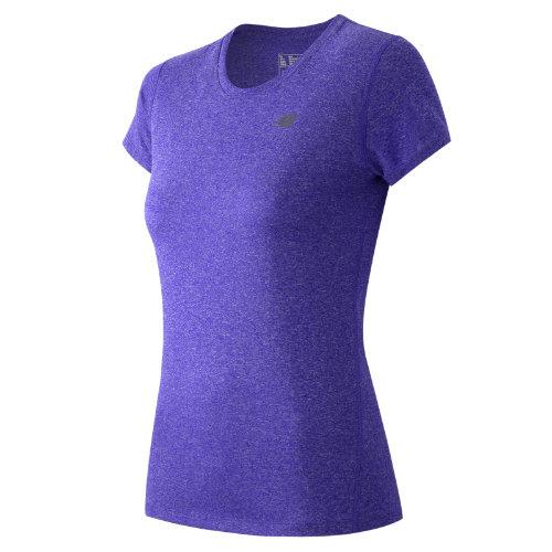 New Balance 53150 Women's Heathered Short Sleeve Tee - Purple (wt53150tth)