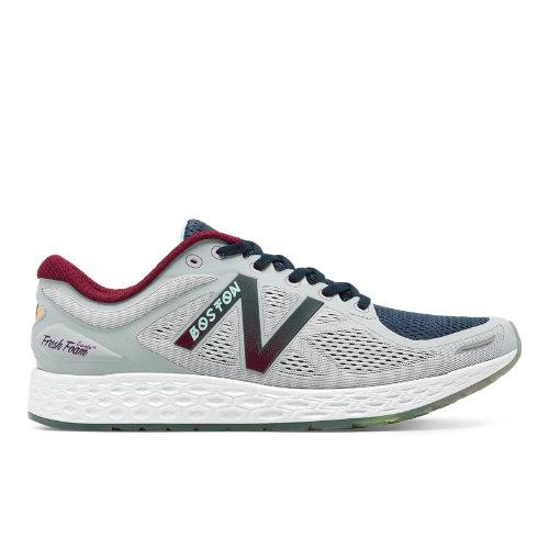 New Balance Fresh Foam Zante V2 Boston Men's Soft And Cushioned Shoes - Silver/navy (mzantbm2)