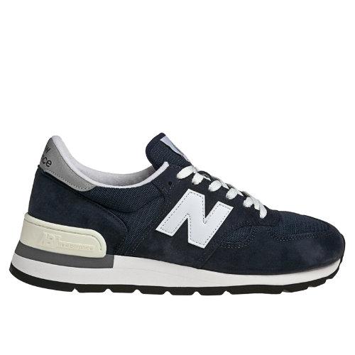 990 New Balance Men's Made In Usa Shoes - Navy, White (m990n)