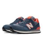 New Balance Pennant Pack 574 Women's 574 Shoes - Blue Smoke, Coral, Off White (wl574pbl)