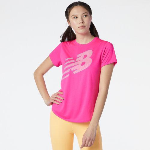 New Balance Women's Printed Accelerate Short Sleeve