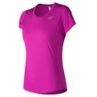 New Balance 73128 Women's Accelerate Short Sleeve - Pink (wt73128pbr)
