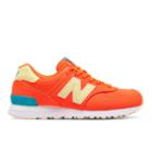 New Balance 574 Miami Palms Women's 574 Shoes - Orange/blue/off White (wl574mie)