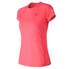New Balance 81201 Women's Printed Nb Ice 2.0 Short Sleeve - Pink (wt81201gua)