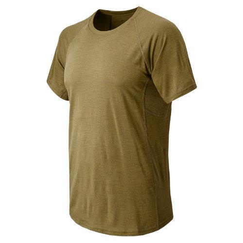 New Balance 708 Men's Merino Wool Base Layer Short Sleeve Tee - Coyote (mil708coy)