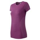 New Balance 61131 Women's M4m Seamless Short Sleeve Tee - Purple (wt61131urh)