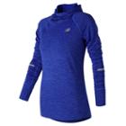 New Balance 73220 Women's Nb Heat Hoodie - Blue (wt73220vcr)