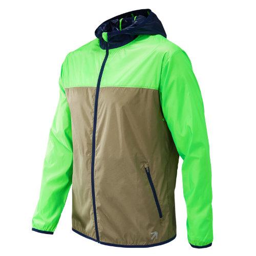 New Balance 73261 Men's J.crew Windcheater Colorblock Jacket - Green (jmj73261vdc)