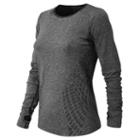 New Balance 53154 Women's M4m Seamless Long Sleeve - Black (wt53154bk)