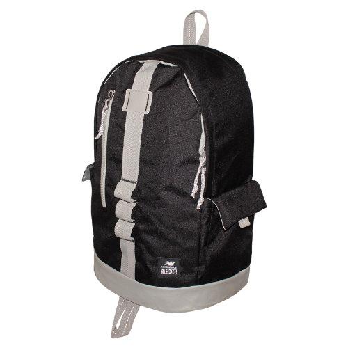 New Balance Men's & Women's Lifestyle Backpack - Black, Stone Grey (500010bk)