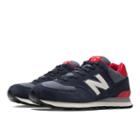 New Balance Pennant Pack 574 Men's 574 Shoes - Navy, Red, Off White (ml574pnv)