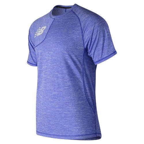 New Balance 91711 Men's Tenacity Asym Tee - Blue (mt91711try)