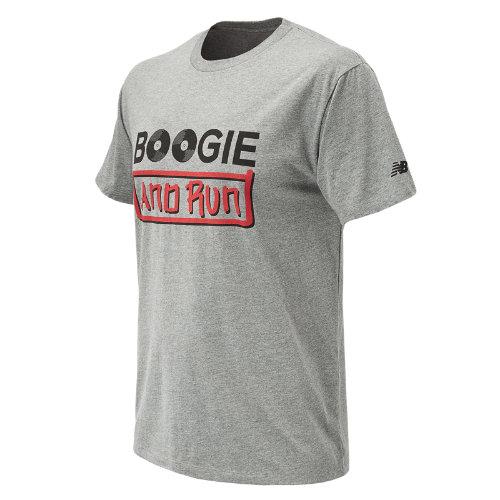 New Balance 73669 Men's Bronx 10 Miler Boogie Down Boom Tee - Grey (mt73669vag)