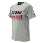 New Balance 73669 Men's Bronx 10 Miler Boogie Down Boom Tee - Grey (mt73669vag)
