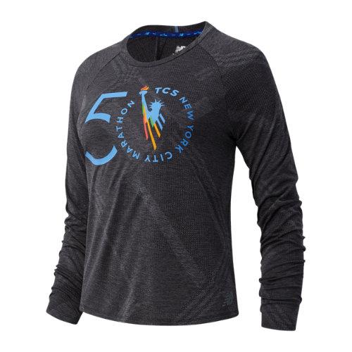 New Balance Women's Nyc Marathon Q Speed Fuel Jacquard Long Sleeve
