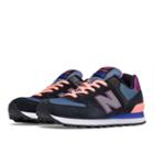 New Balance 574 Paradise Awaits Women's Shoes - Black, Azalea (wl574tpa)
