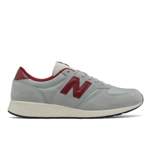 New Balance 420 Re-engineered Suede Men's Sport Style Sneakers Shoes - Grey/red (mrl420st)