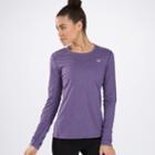 New Balance 3320 Women's Heathered Long Sleeve - Amethyst (wrt3320amt)
