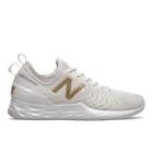New Balance Fresh Foam Lav Men's Tennis Shoes - White/gold (mchlavrg)