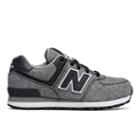 New Balance 574 Leisure Kids' Pre-school Lifestyle Shoes - Black/white (kl574v9p)