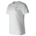 New Balance 71592 Men's Stack Tee - White (mt71592wt)