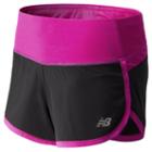 New Balance 4113 Women's Impact 3 Inch Short - Poisonberry, Black (wrs4113pbr)