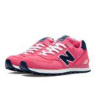 New Balance 574 Pique Polo Pack Women's 574 Shoes - Bubble Gum Pink, Navy (wl574pop)