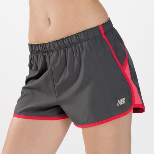 New Balance 2338 Women's Momentum 3 Inch Short - Magnet, Watermelon, Ruby (wrs2338mwm)