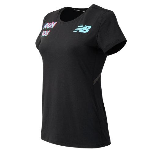 New Balance 71028 Women's Boston Tee - Black (wt71028pbk)