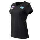 New Balance 71028 Women's Boston Tee - Black (wt71028pbk)