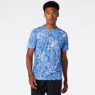 New Balance Mens Nyc Marathon Printed Impact Run Short Sleeve