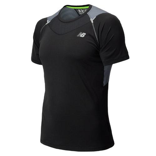 New Balance 5118 Men's Nb Ice Short Sleeve - Black, Steel Grey (mrt5118bk)