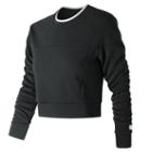 New Balance 91556 Women's Nb Athletics Long Sleeve Crop - Black (wt91556bk)